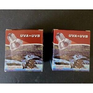 Lot Of 2 New Tortoise/Reptile Sun Lamp UVA + UVB 3.0 New  Small 110-130v 75W